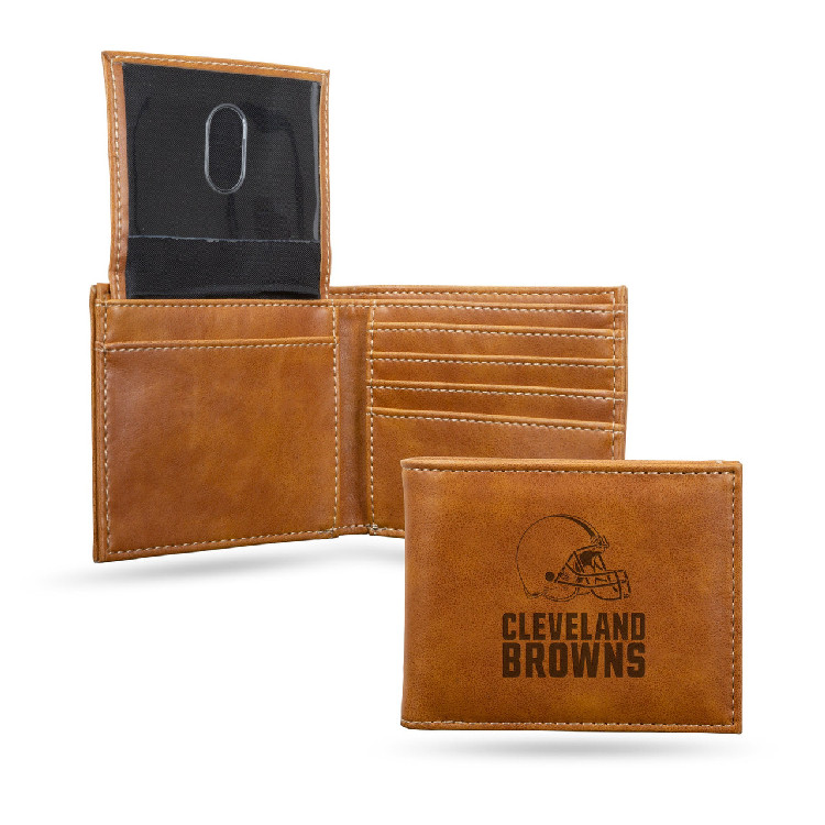 Cleveland Browns Wallet Billfold Laser Engraved