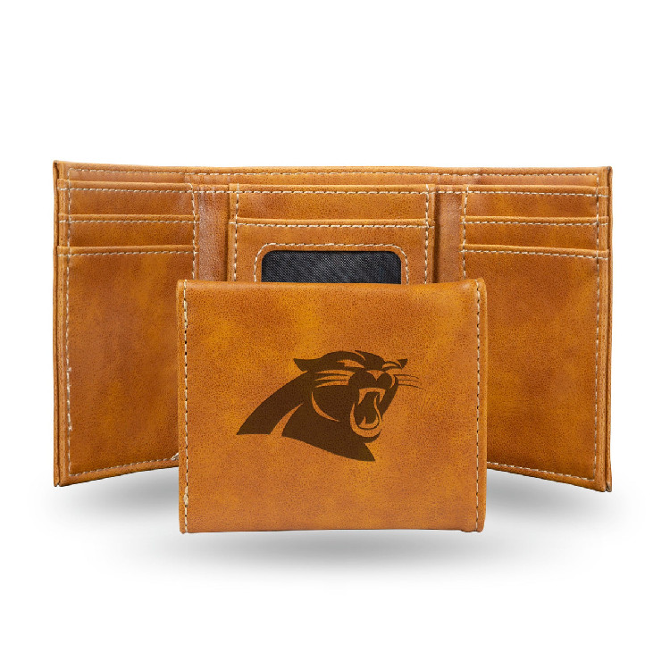 Carolina Panthers Wallet Trifold Laser Engraved