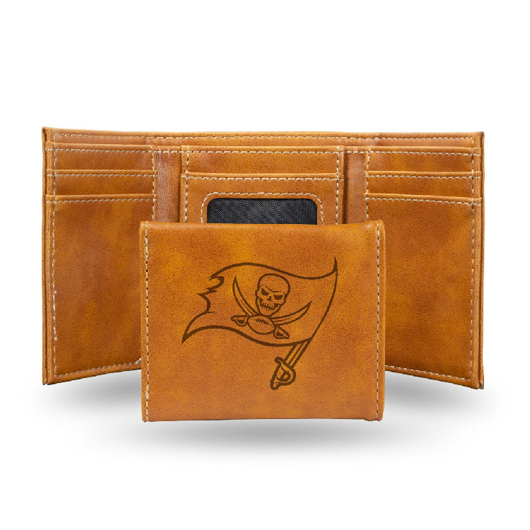 Tampa Bay Buccaneers Wallet Trifold Laser Engraved