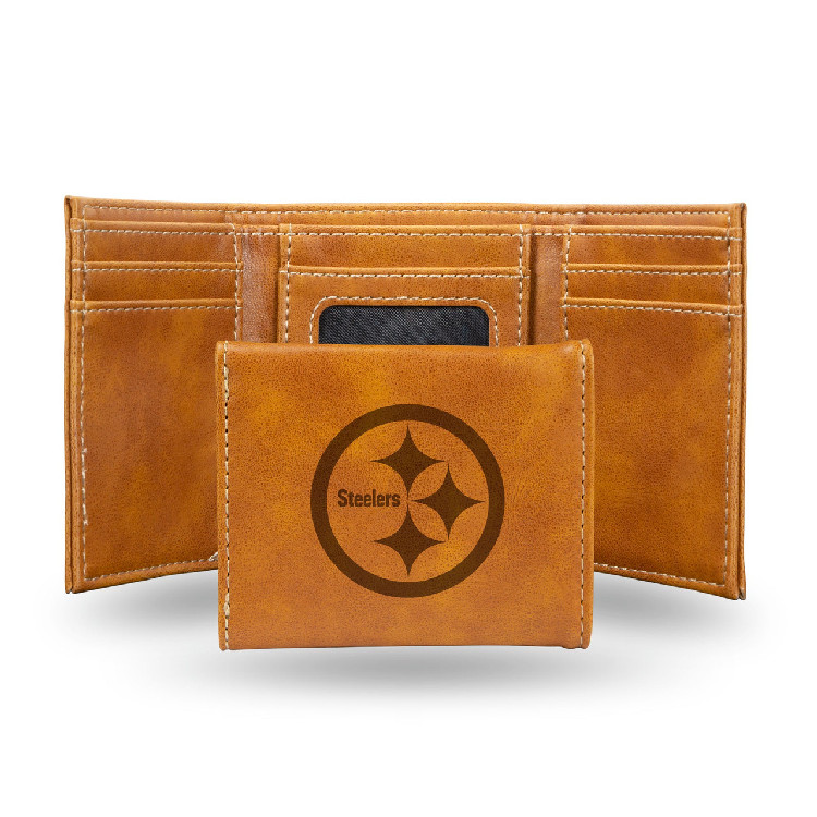 Pittsburgh Steelers Wallet Trifold Laser Engraved