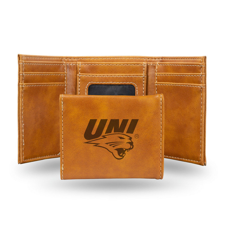 Northern Iowa Panthers Wallet Trifold Laser Engraved