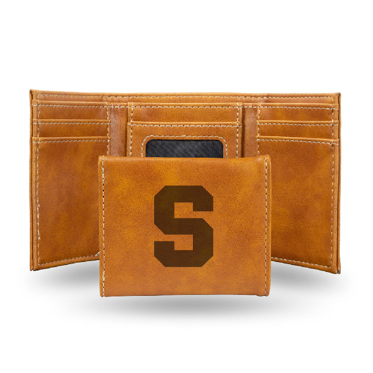 Syracuse Orange Wallet Trifold Laser Engraved