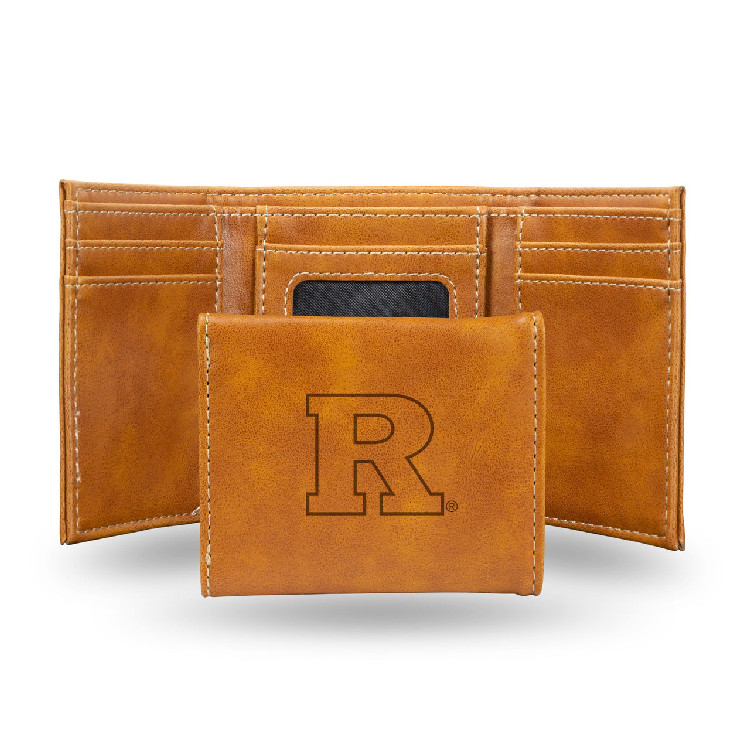 Rutgers Scarlet Knights Wallet Trifold Laser Engraved