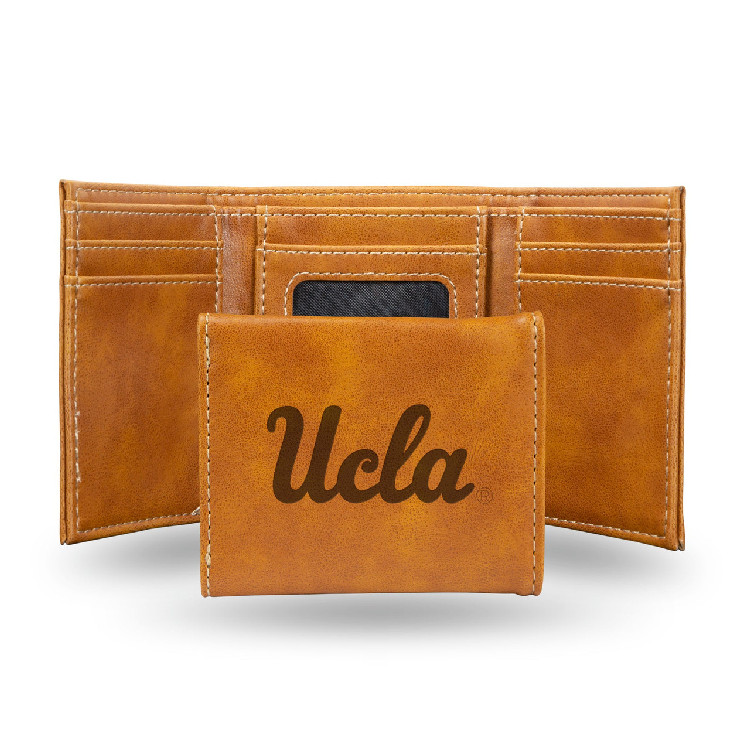 UCLA Bruins Wallet Trifold Laser Engraved