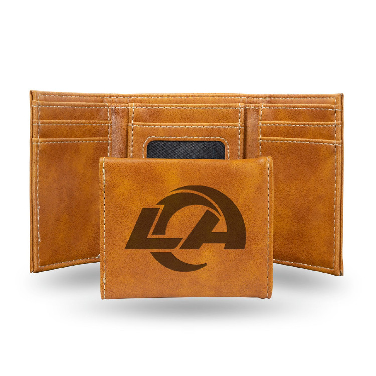 Los Angeles Rams Wallet Trifold Laser Engraved