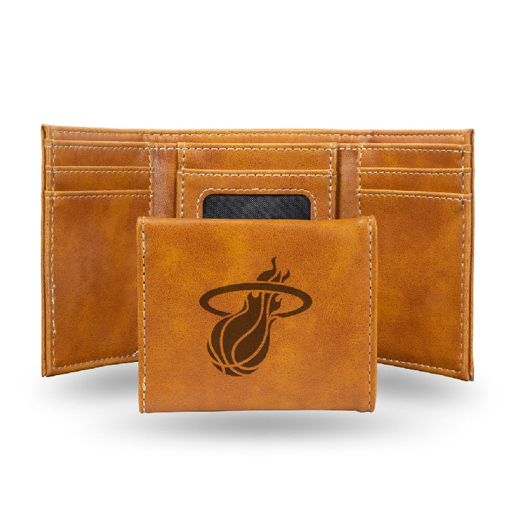 Miami Heat Wallet Trifold Laser Engraved