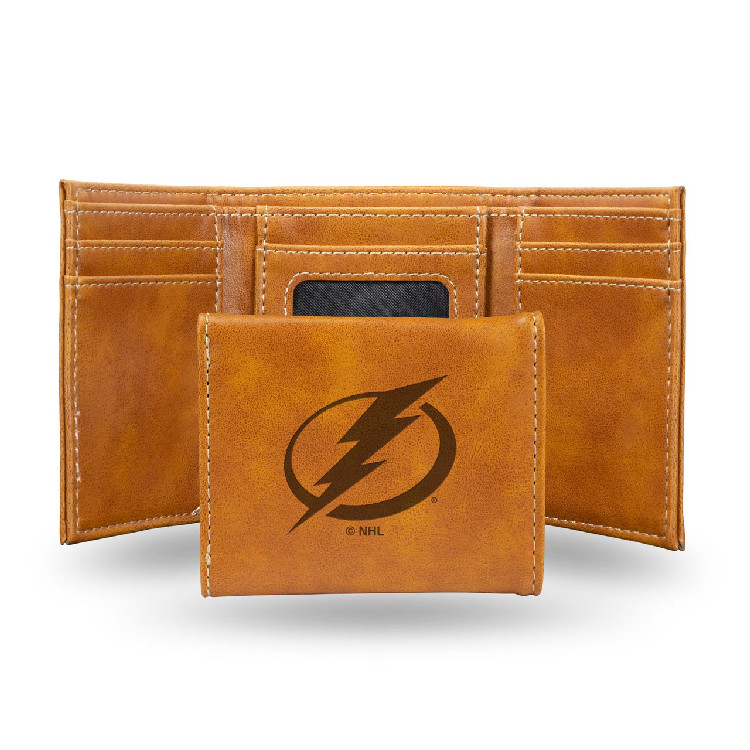 Tampa Bay Lightning Wallet Trifold Laser Engraved