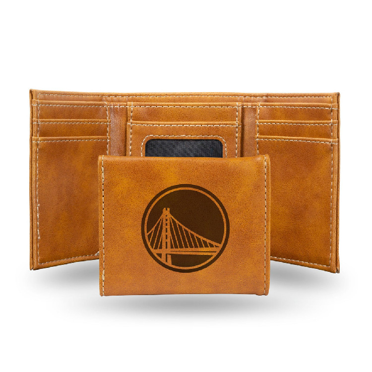 Golden State Warriors Wallet Trifold Laser Engraved