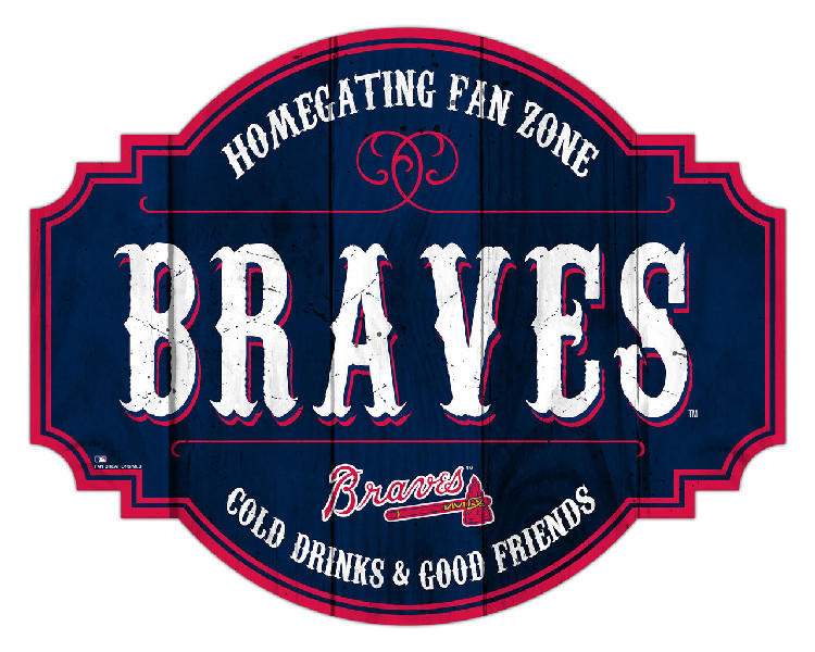 Atlanta Braves Sign Wood 12 Inch Homegating Tavern