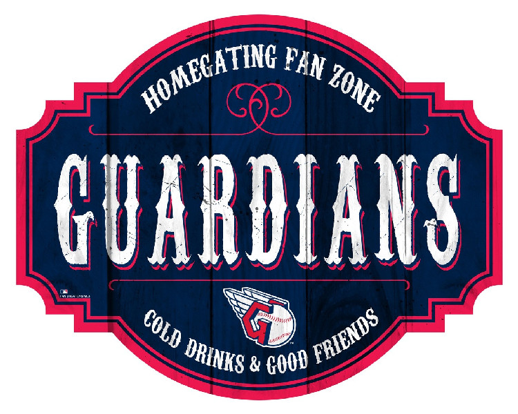 Cleveland Guardians Sign Wood 12 Inch Homegating Tavern