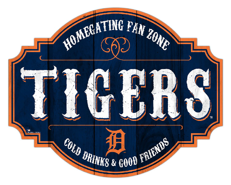 Detroit Tigers Sign Wood 12 Inch Homegating Tavern