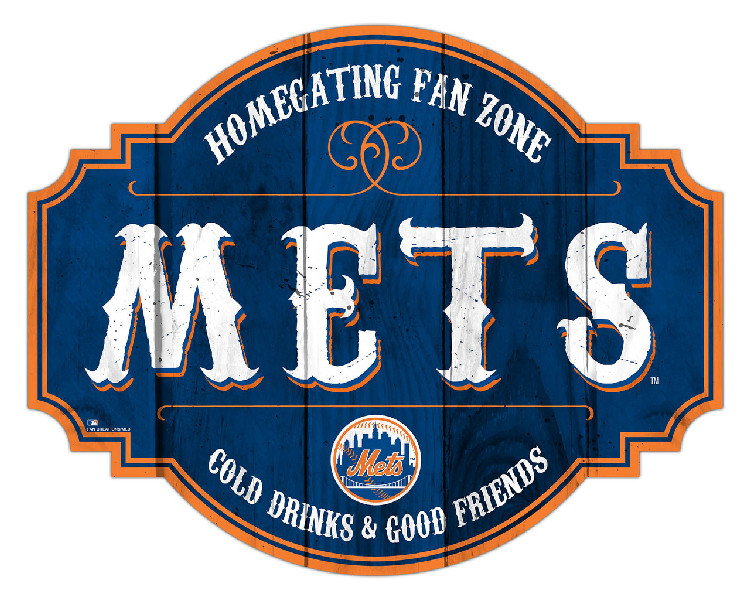 New York Mets Sign Wood 12 Inch Homegating Tavern