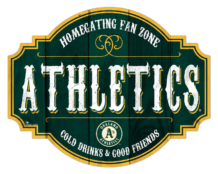 Oakland Athletics Sign Wood 12 Inch Homegating Tavern