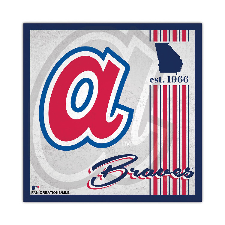 Atlanta Braves Sign Wood 10x10 Album Design