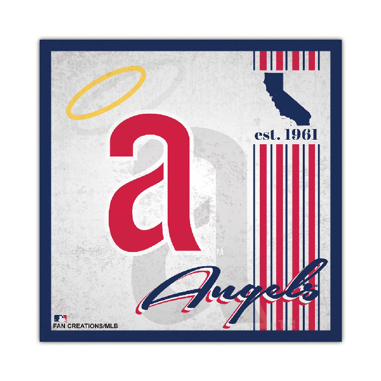 Los Angeles Angels Sign Wood 10x10 Album Design