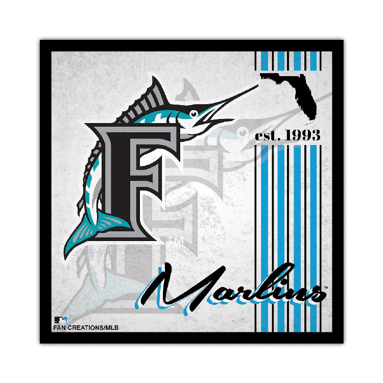 Miami Marlins Sign Wood 10x10 Album Design