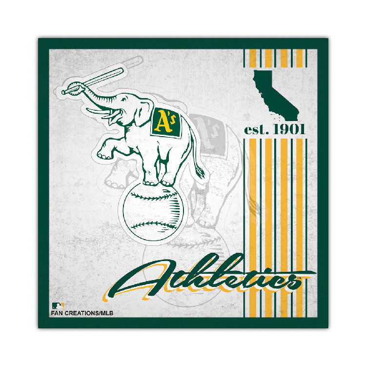 Oakland Athletics Sign Wood 10x10 Album Design