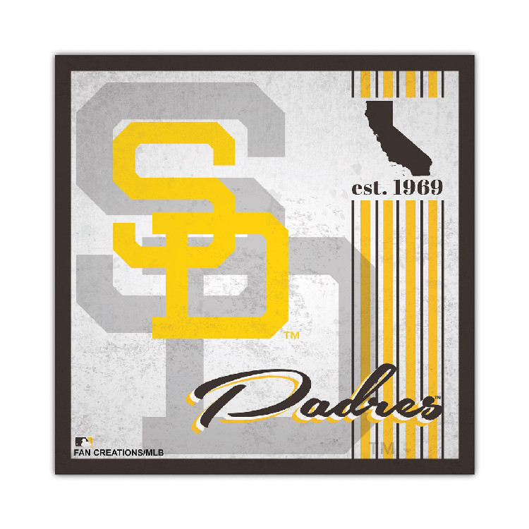 San Diego Padres Sign Wood 10x10 Album Design