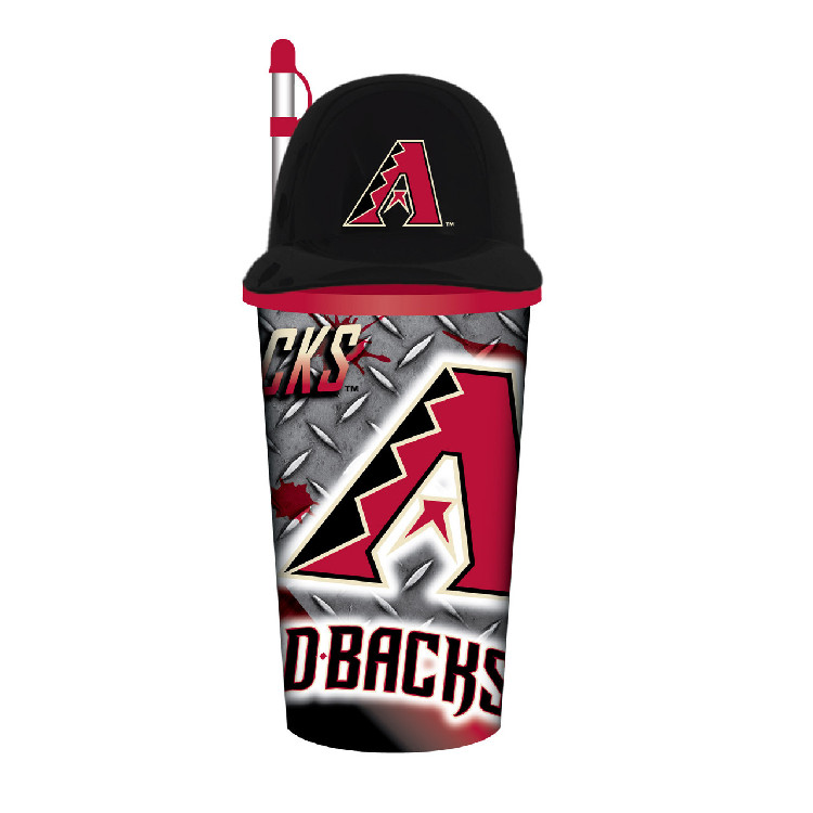 Arizona Diamondbacks Helmet Cup 32oz Plastic with Straw