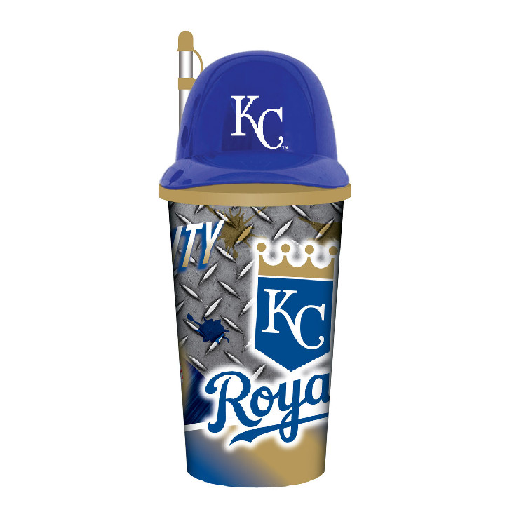 Kansas City Royals Helmet Cup 32oz Plastic with Straw