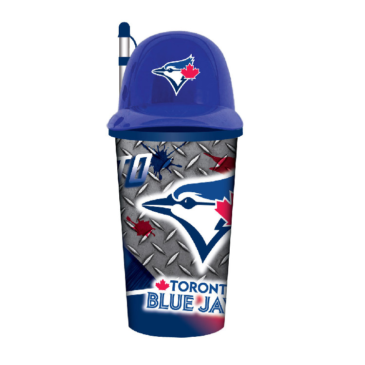 Toronto Blue Jays Helmet Cup 32oz Plastic with Straw