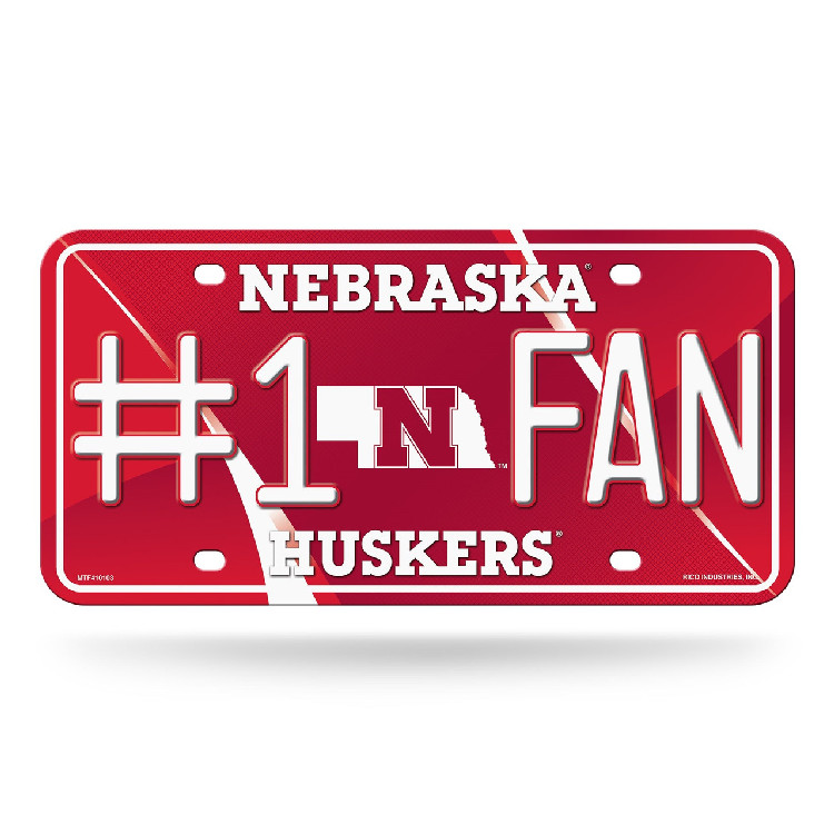 Nebraska Cornhuskers License Plate #1 Fan