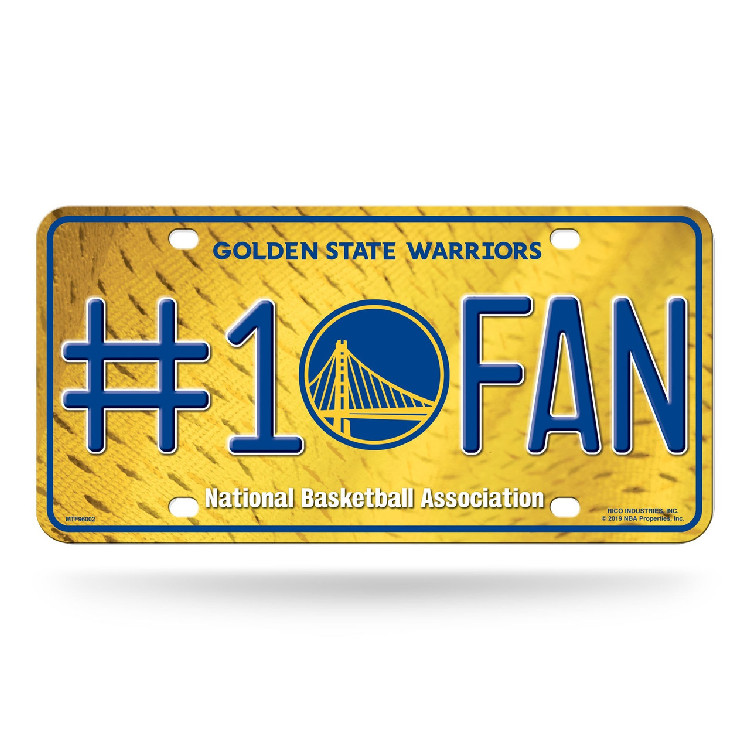 Golden State Warriors License Plate #1 Fan