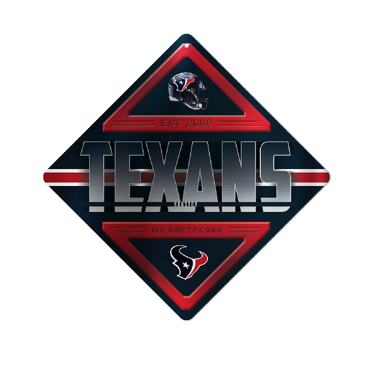 Houston Texans Sign Metal Diamond Shape