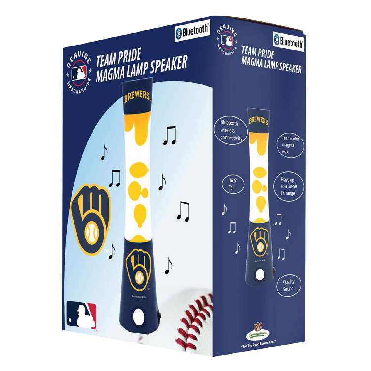 Milwaukee Brewers Magma Lamp - Bluetooth Speaker