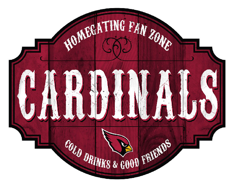 Arizona Cardinals Sign Wood 12 Inch Homegating Tavern