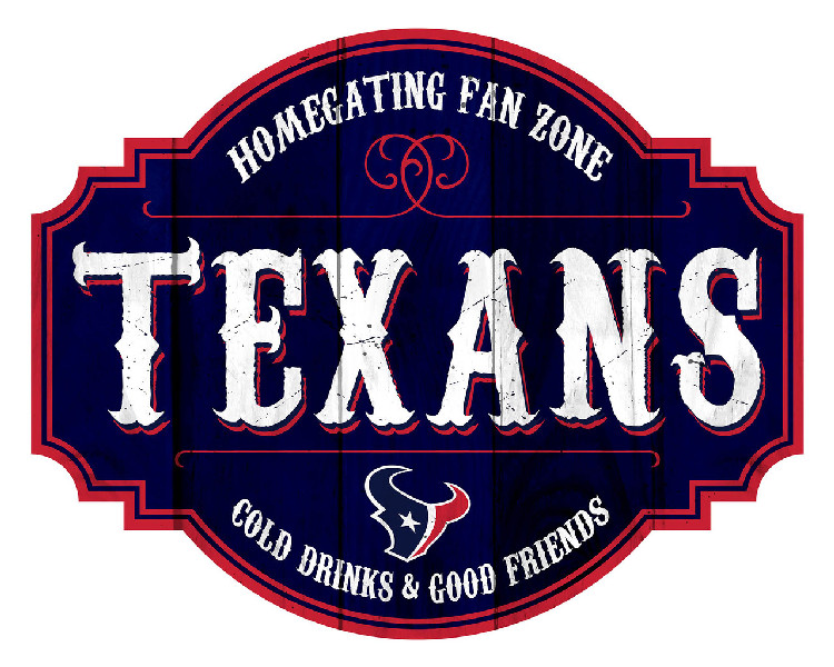 Houston Texans Sign Wood 12 Inch Homegating Tavern