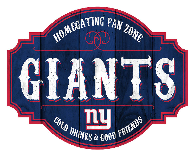 New York Giants Sign Wood 12 Inch Homegating Tavern