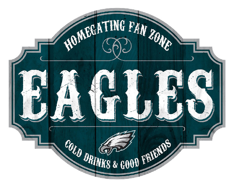 Philadelphia Eagles Sign Wood 12 Inch Homegating Tavern