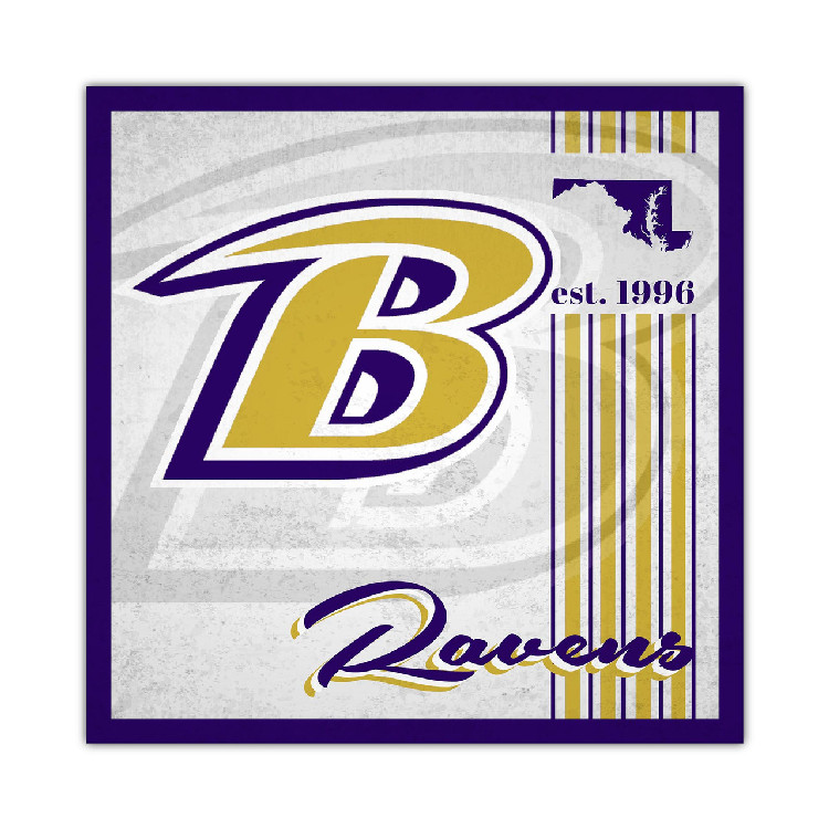 Baltimore Ravens Sign Wood 10x10 Album Design