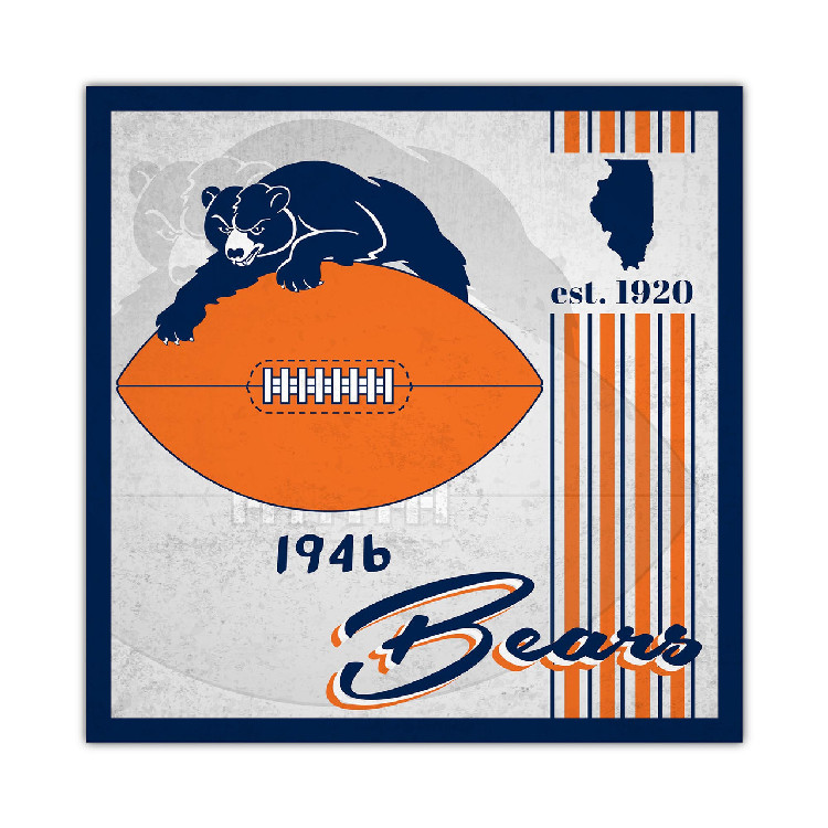 Chicago Bears Sign Wood 10x10 Album Design