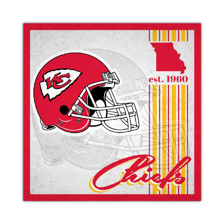 Kansas City Chiefs Sign Wood 10x10 Album Design