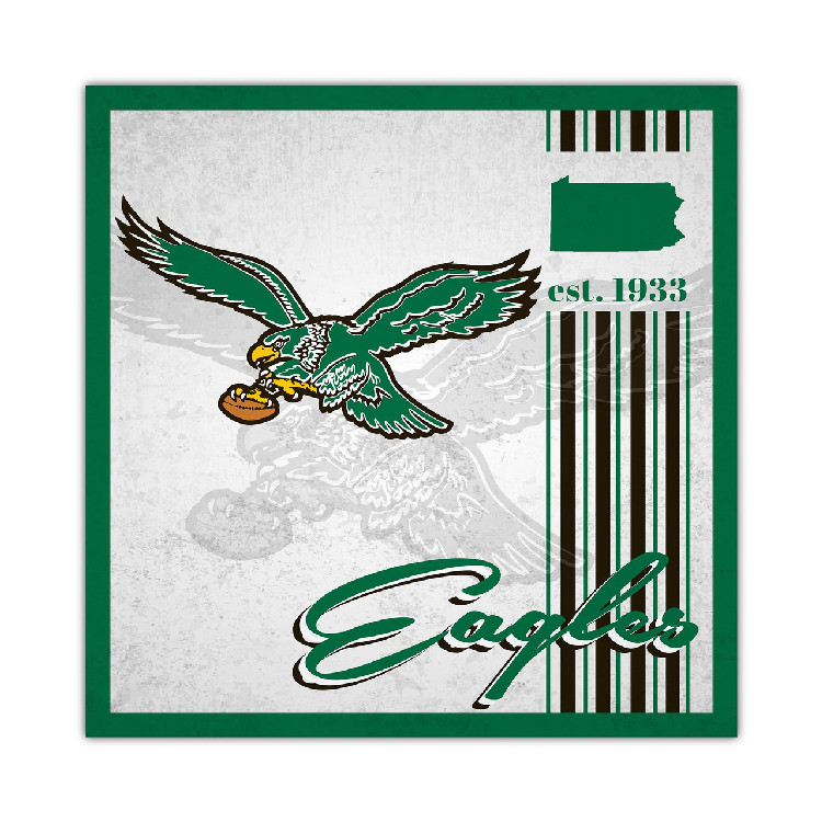 Philadelphia Eagles Sign Wood 10x10 Album Design