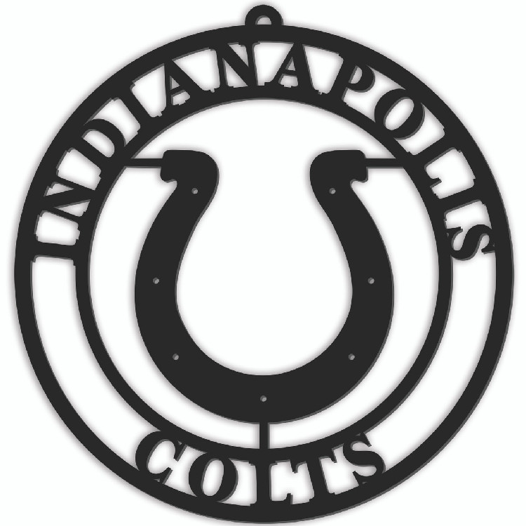 Indianapolis Colts Sign Door Hanger 16 Inch