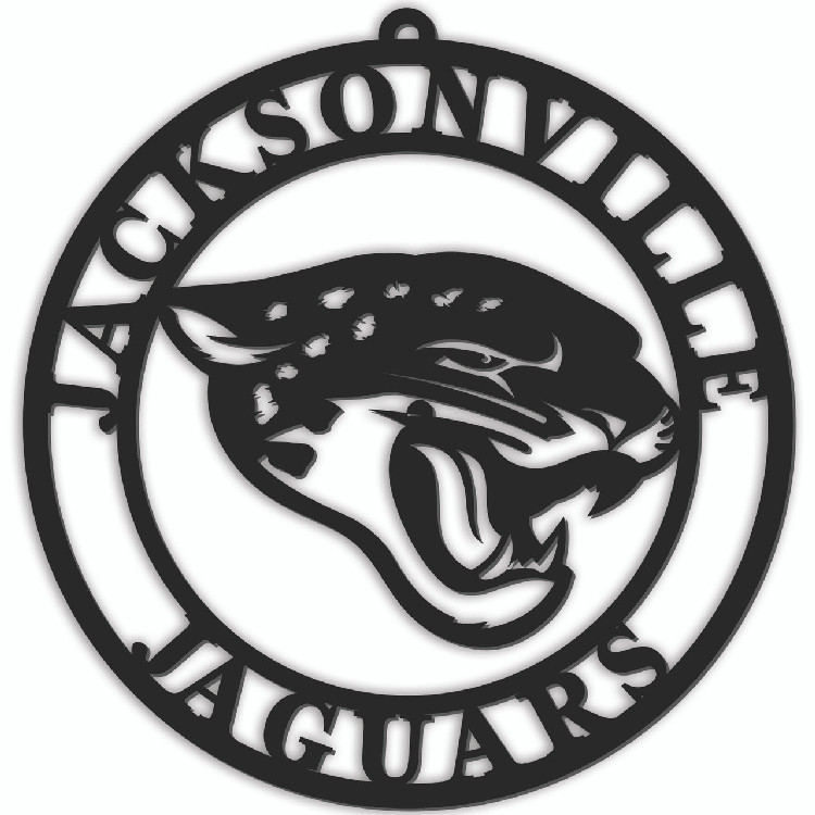 Jacksonville Jaguars Sign Door Hanger 16 Inch