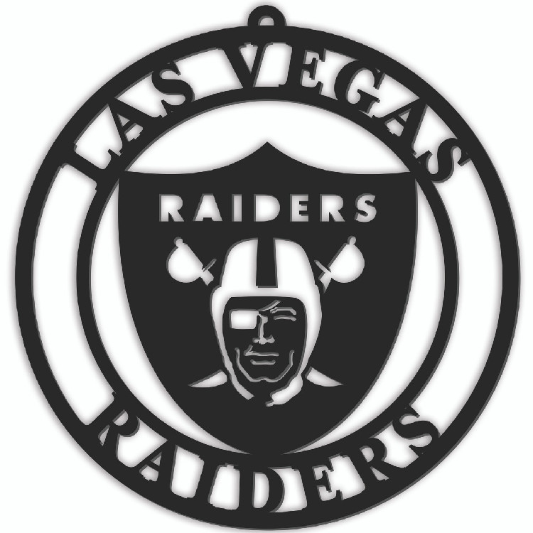 Las Vegas Raiders Sign Door Hanger 16 Inch