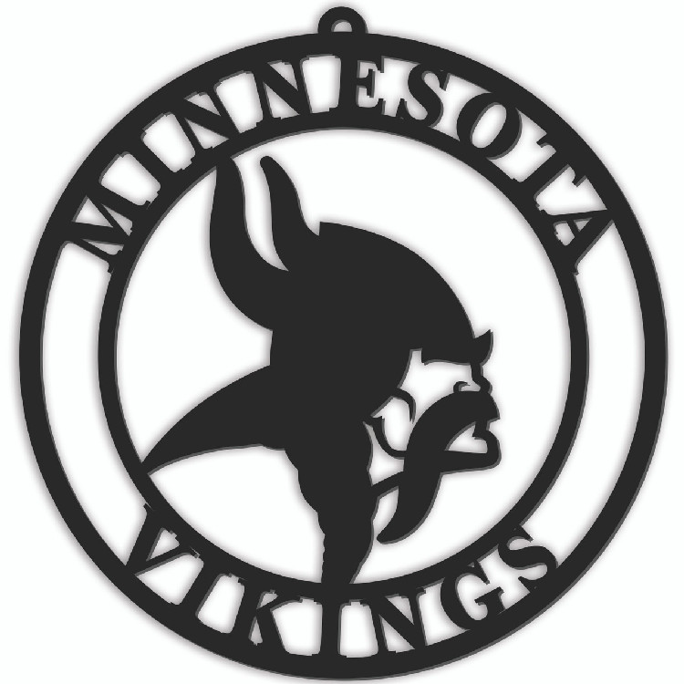 Minnesota Vikings Sign Door Hanger 16 Inch