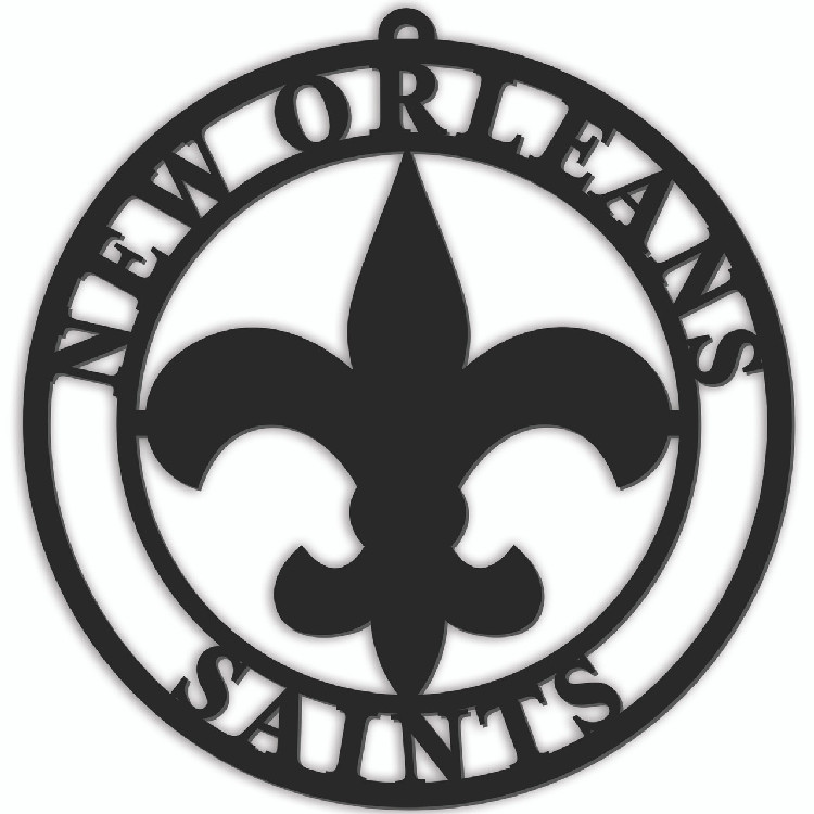 New Orleans Saints Sign Door Hanger 16 Inch