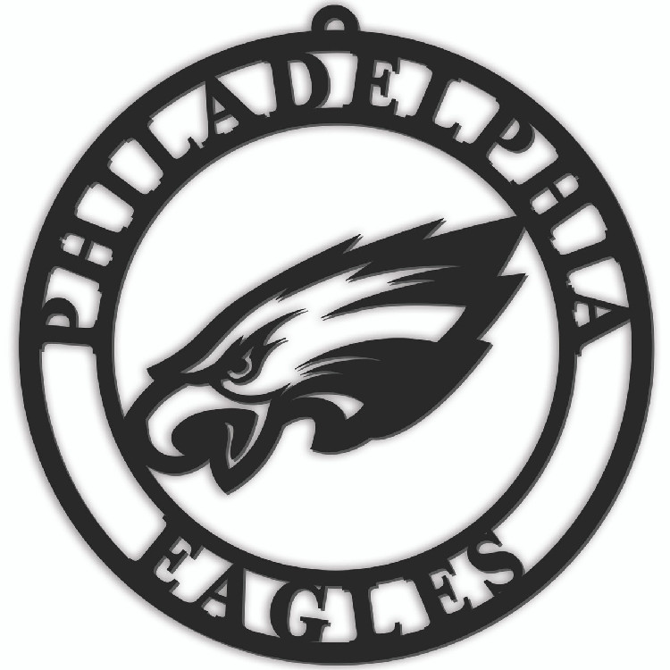 Philadelphia Eagles Sign Door Hanger 16 Inch