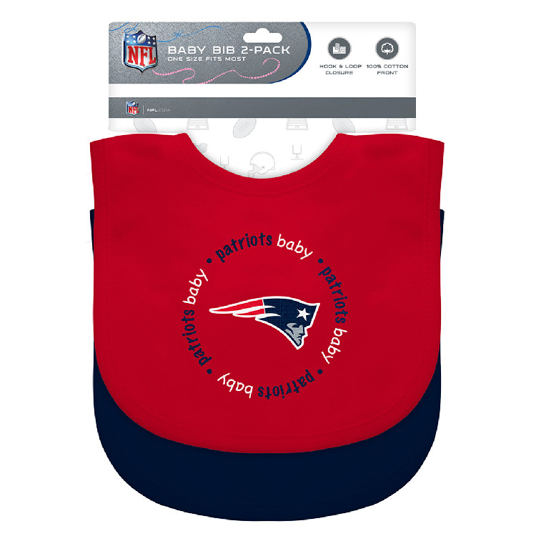 New England Patriots Baby Bib 2 Pack