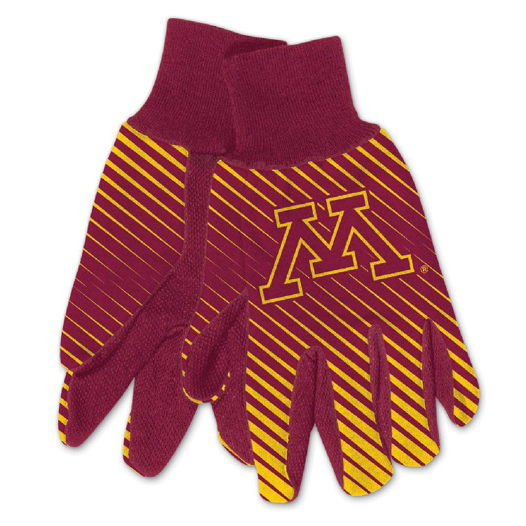 Minnesota Golden Gophers Gloves Two Tone Style Adult Size Size