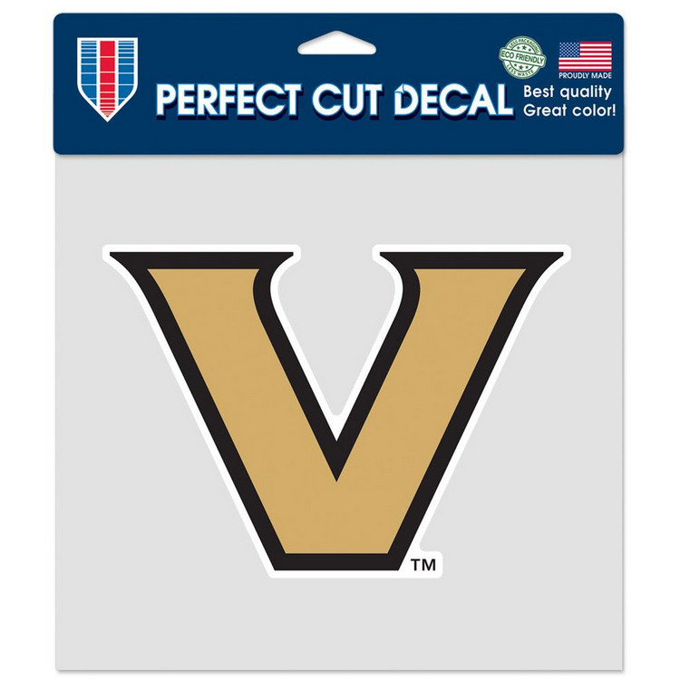 Vanderbilt Commodores Decal 8x8 Perfect Cut Color