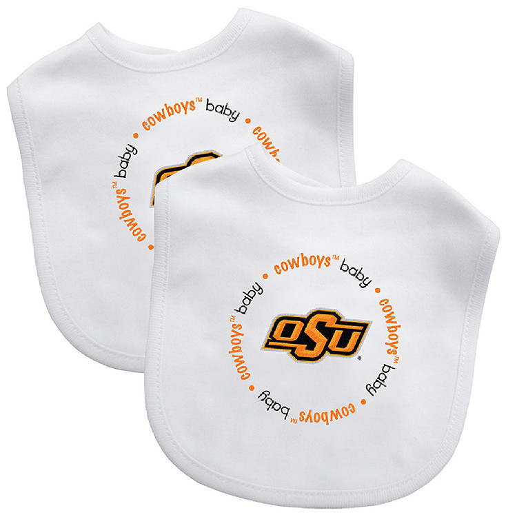 Oklahoma State Cowboys Baby Bib 2 Pack