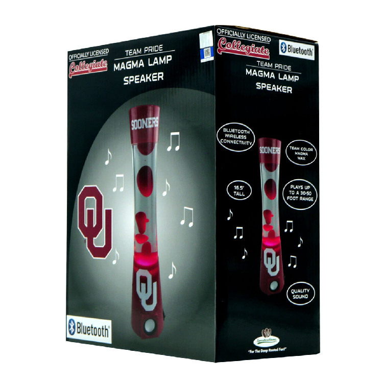 Oklahoma Sooners Magma Lamp - Bluetooth Speaker