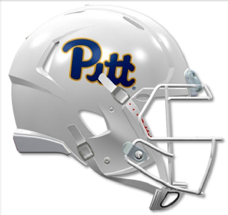 Pittsburgh Panthers Helmet Riddell Authentic Full Size Speed Style White