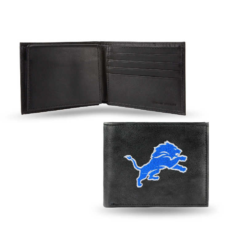 Detroit Lions Embroidered Leather Billfold